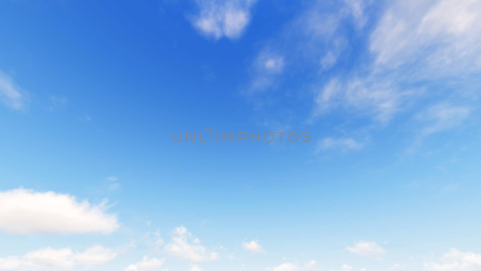 Cloudy blue sky abstract background, blue sky background with tiny clouds, 3d rendering

