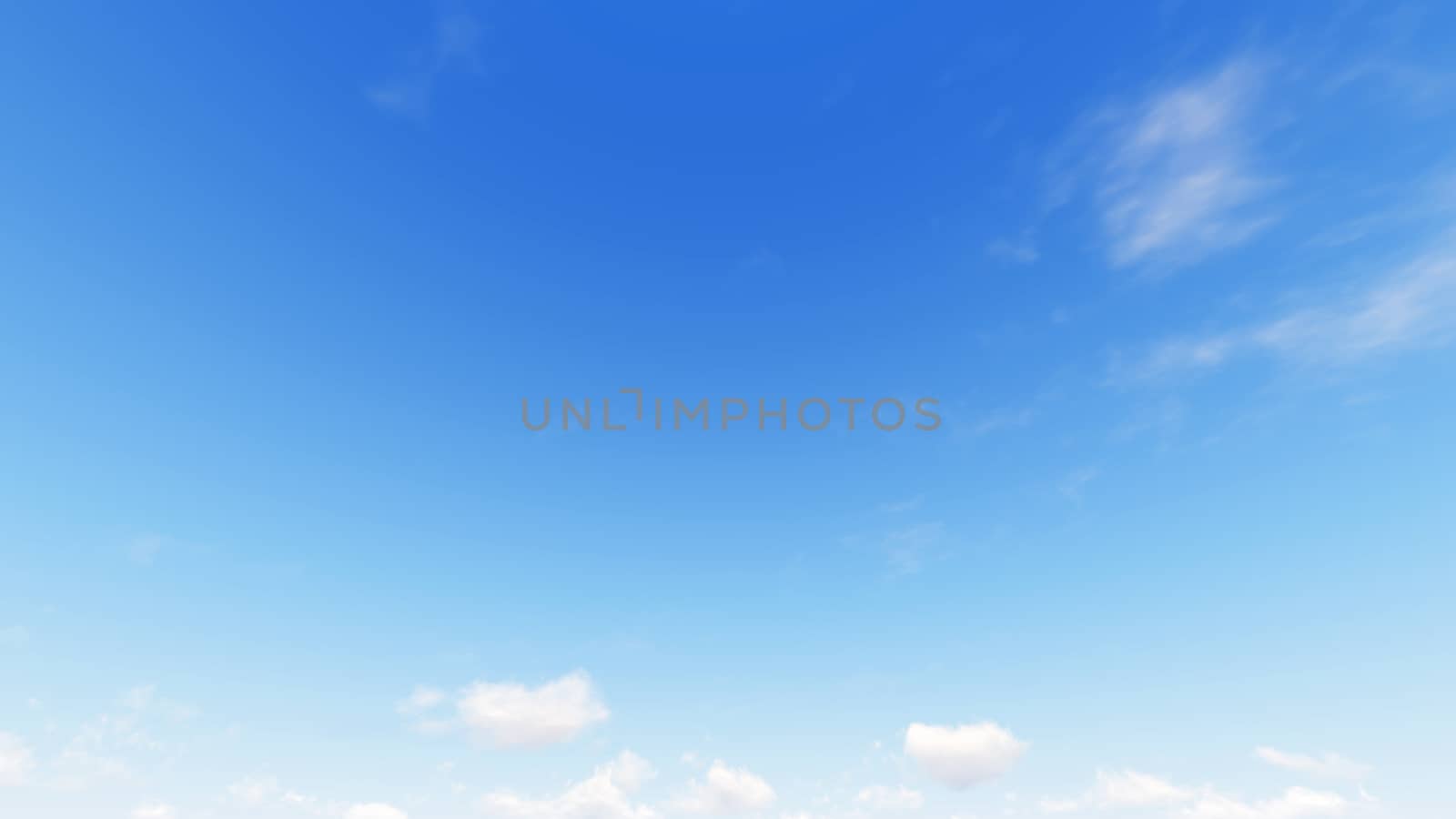 Cloudy blue sky abstract background, blue sky background with tiny clouds, 3d rendering

