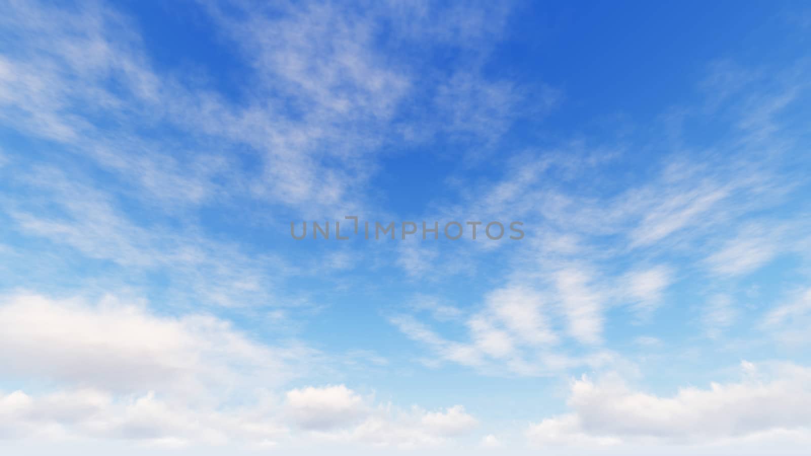 Cloudy blue sky abstract background, blue sky background with tiny clouds, 3d rendering

