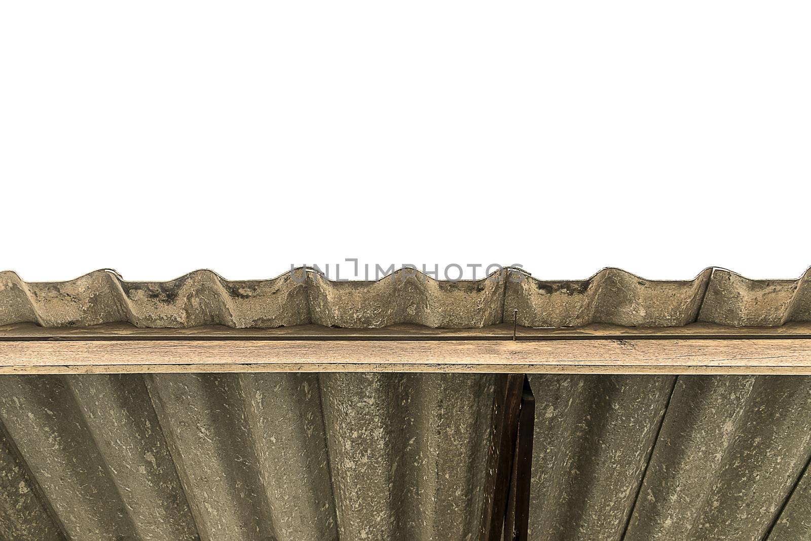 Close up asbestos roof texture background. by sky_sirasitwattana
