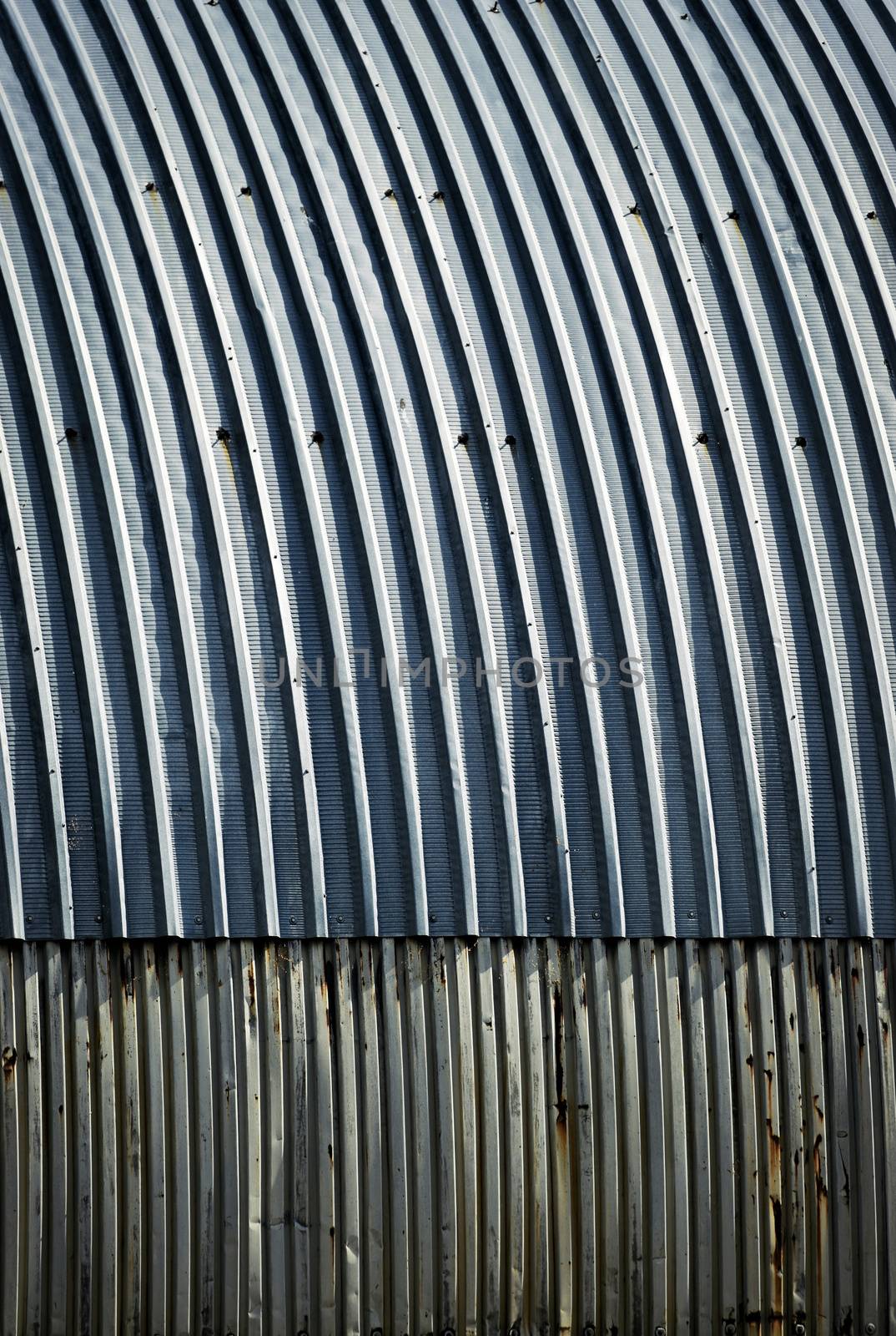 Blue metal roof for arc the hangar by Ahojdoma