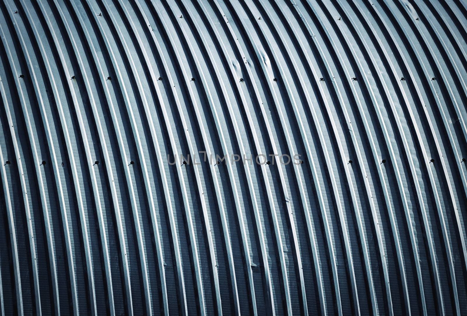 abstract background or texture retro metal roofs in the arc