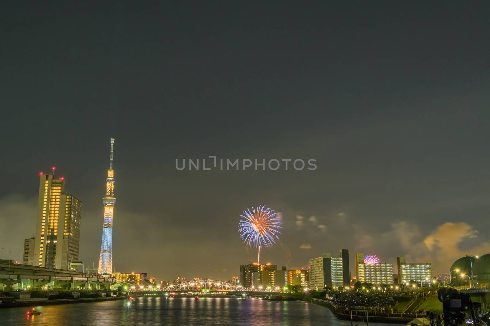 Firework Festival in Tokyo at sumida river,July 30,2016