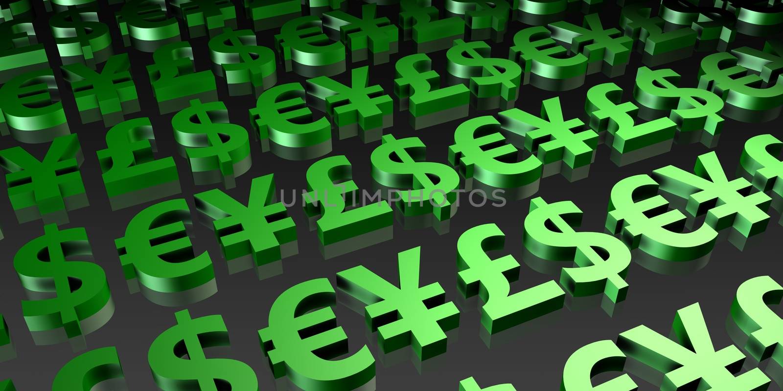 Currencies Background and Business Finance Rates Concept