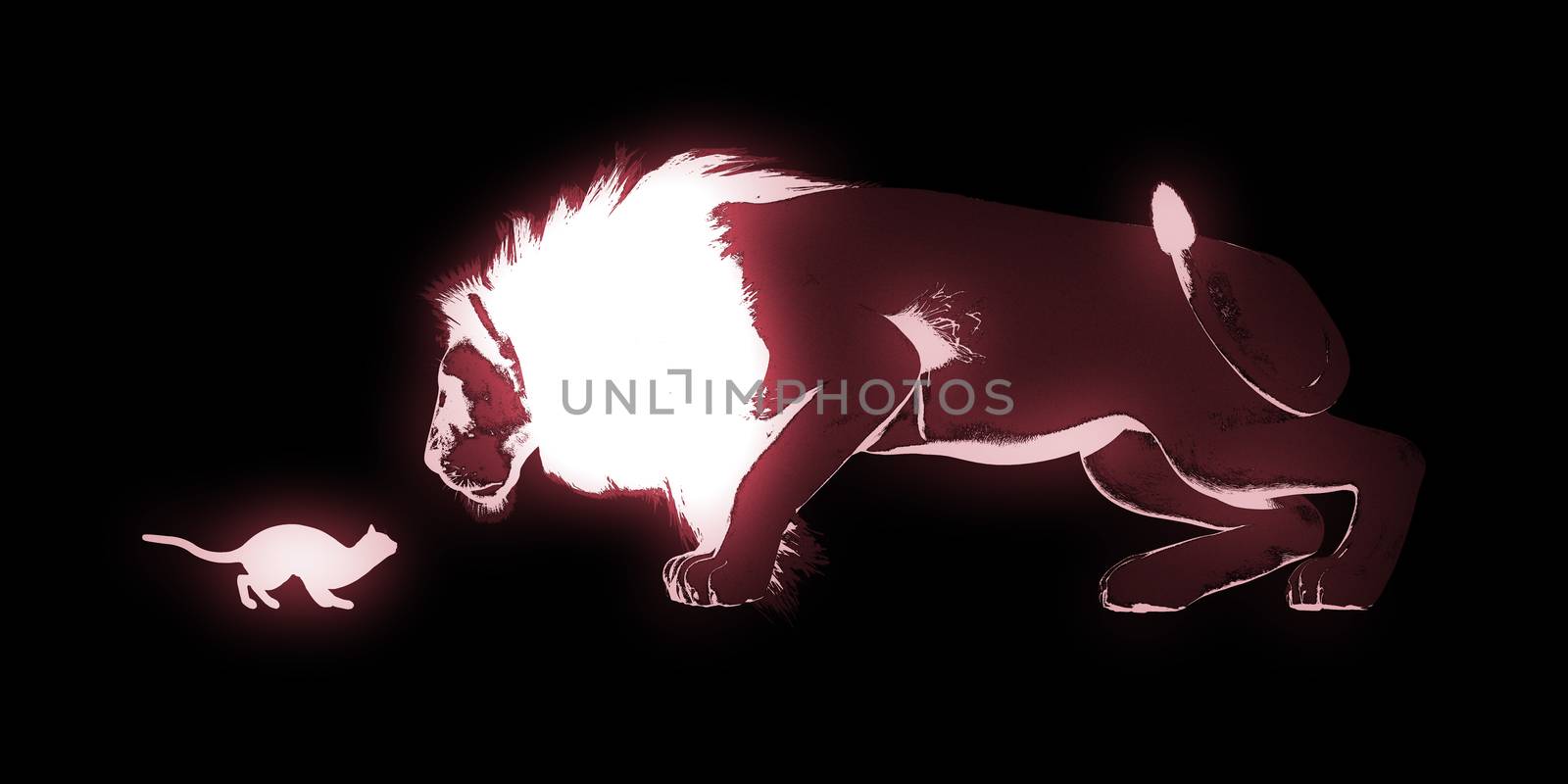 Ambition as a Business Concept Art Abstract