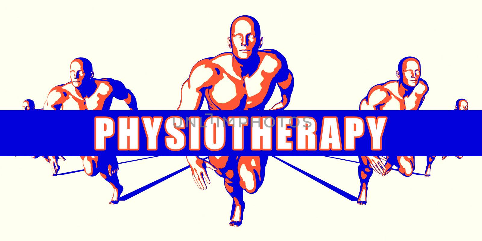 Physiotherapy as a Competition Concept Illustration Art