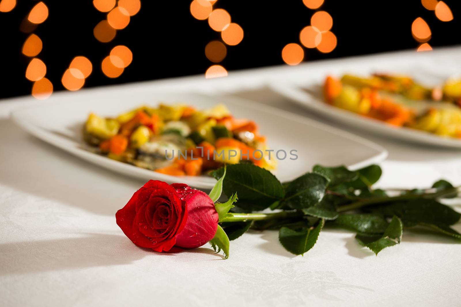 A rose to celebrate an important event at the restaurant