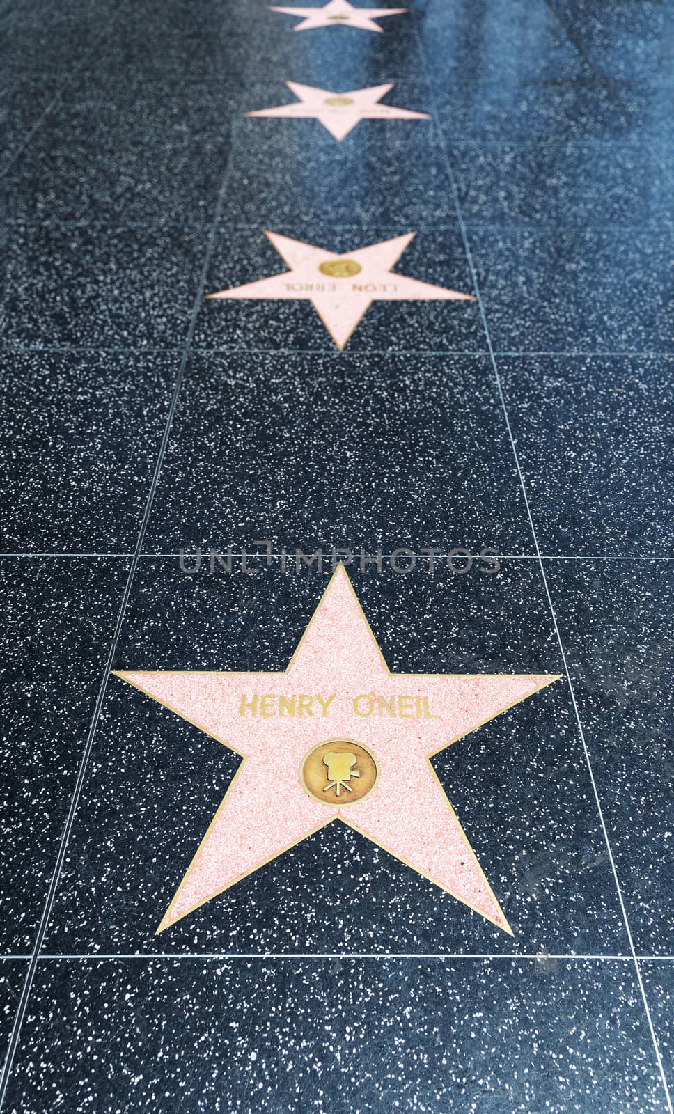 LOS ANGELES, USA - AUGUST 5, 2016: Henry O'Neil star at Walk of Fame on Hollywood Boulevard.