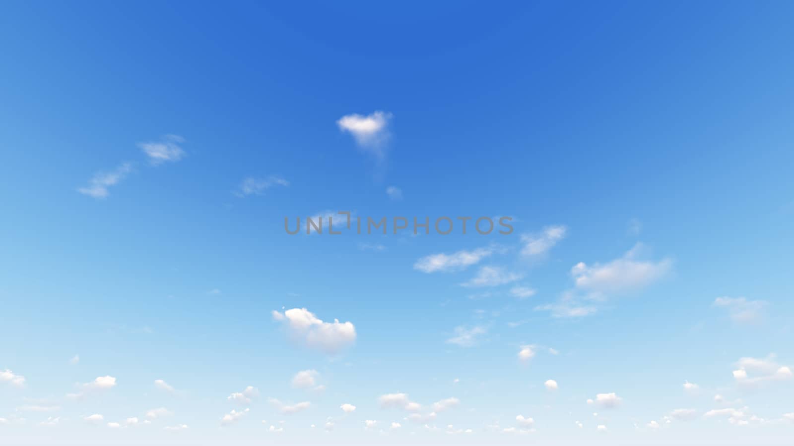 Cloudy blue sky abstract background, blue sky background with tiny clouds, 3d rendering

