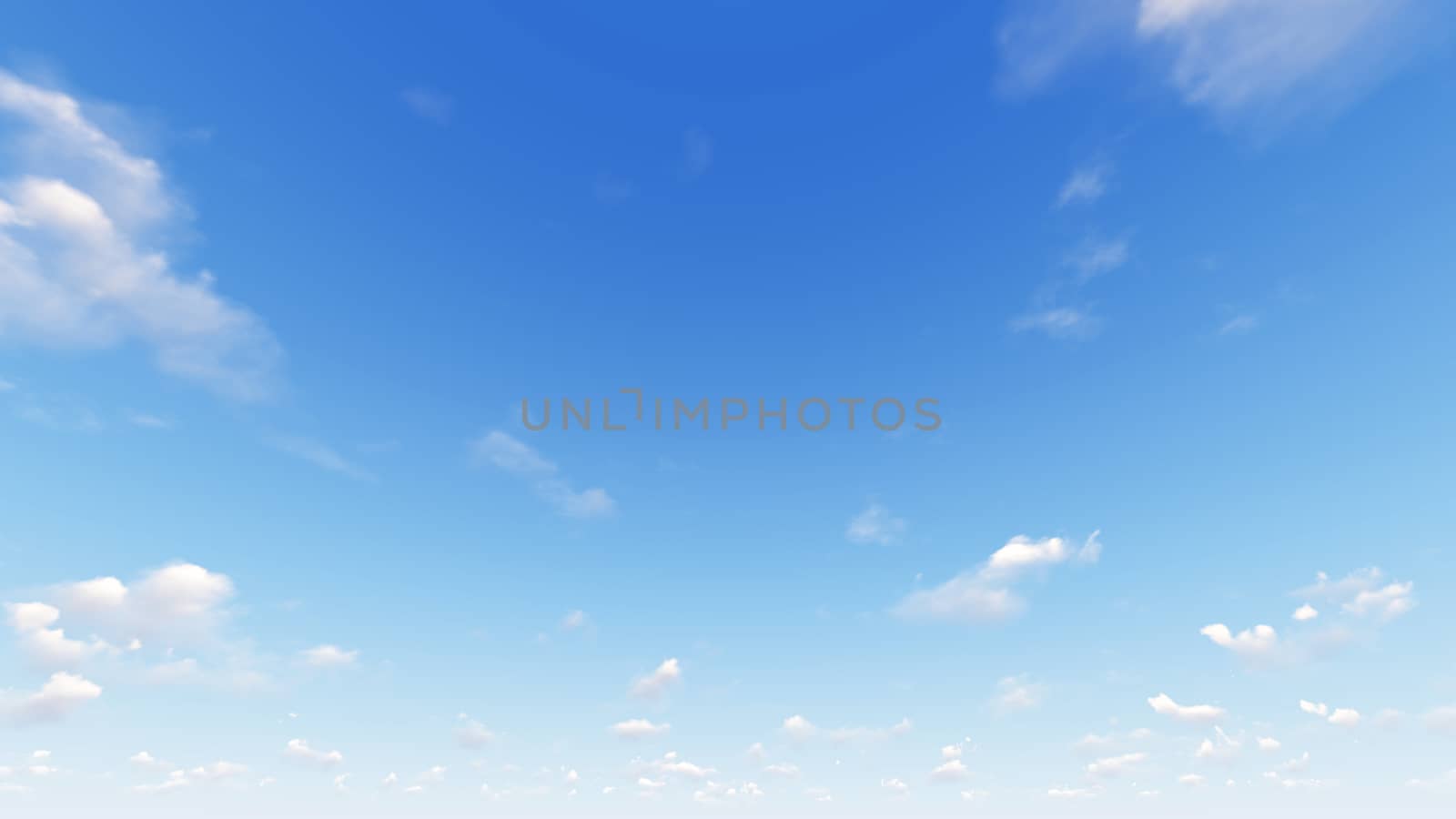 Cloudy blue sky abstract background, blue sky background with tiny clouds, 3d rendering

