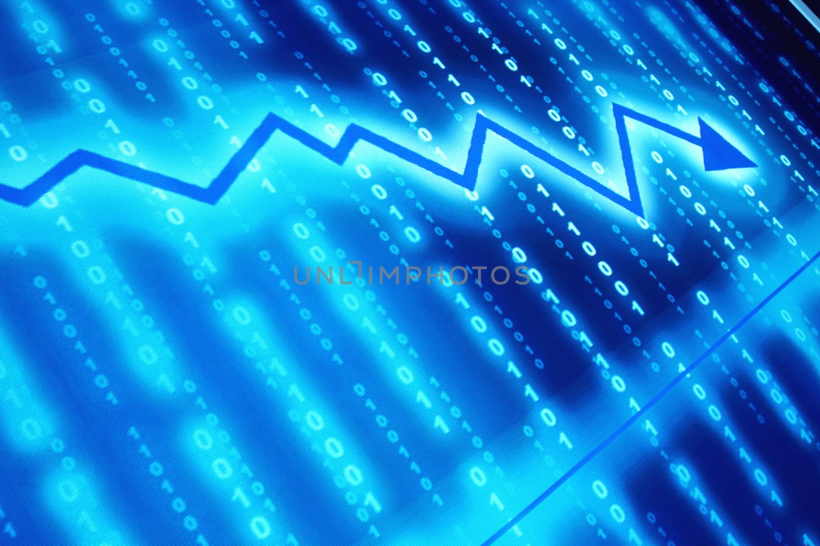 Abstract financial graph by Yellowj