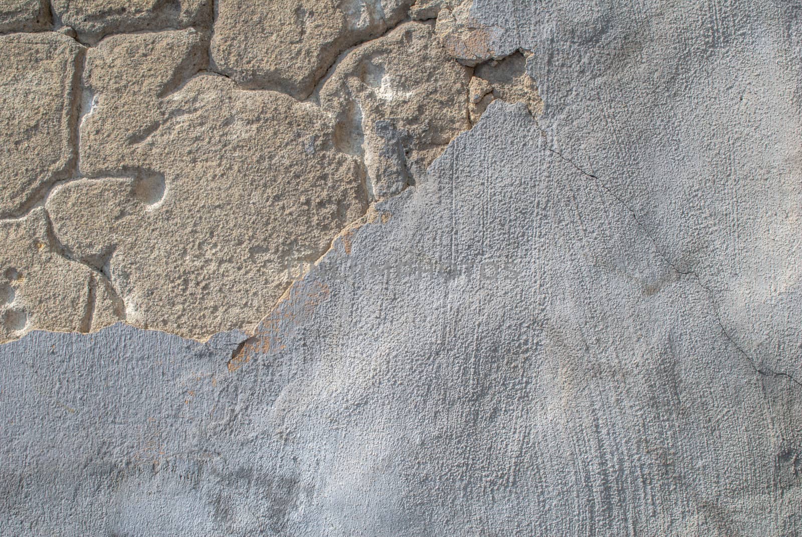 cracks in old plaster wall, great background or texture for your project by uvisni