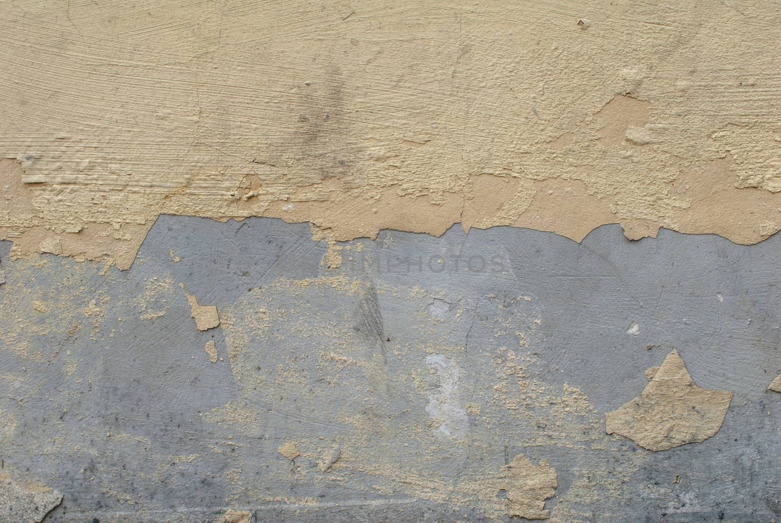 chipped paint on an old plaster wall, great background or texture for your project by uvisni