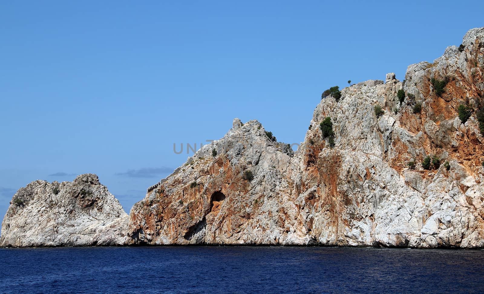 Rocks in the sea beautiful nature landscape background