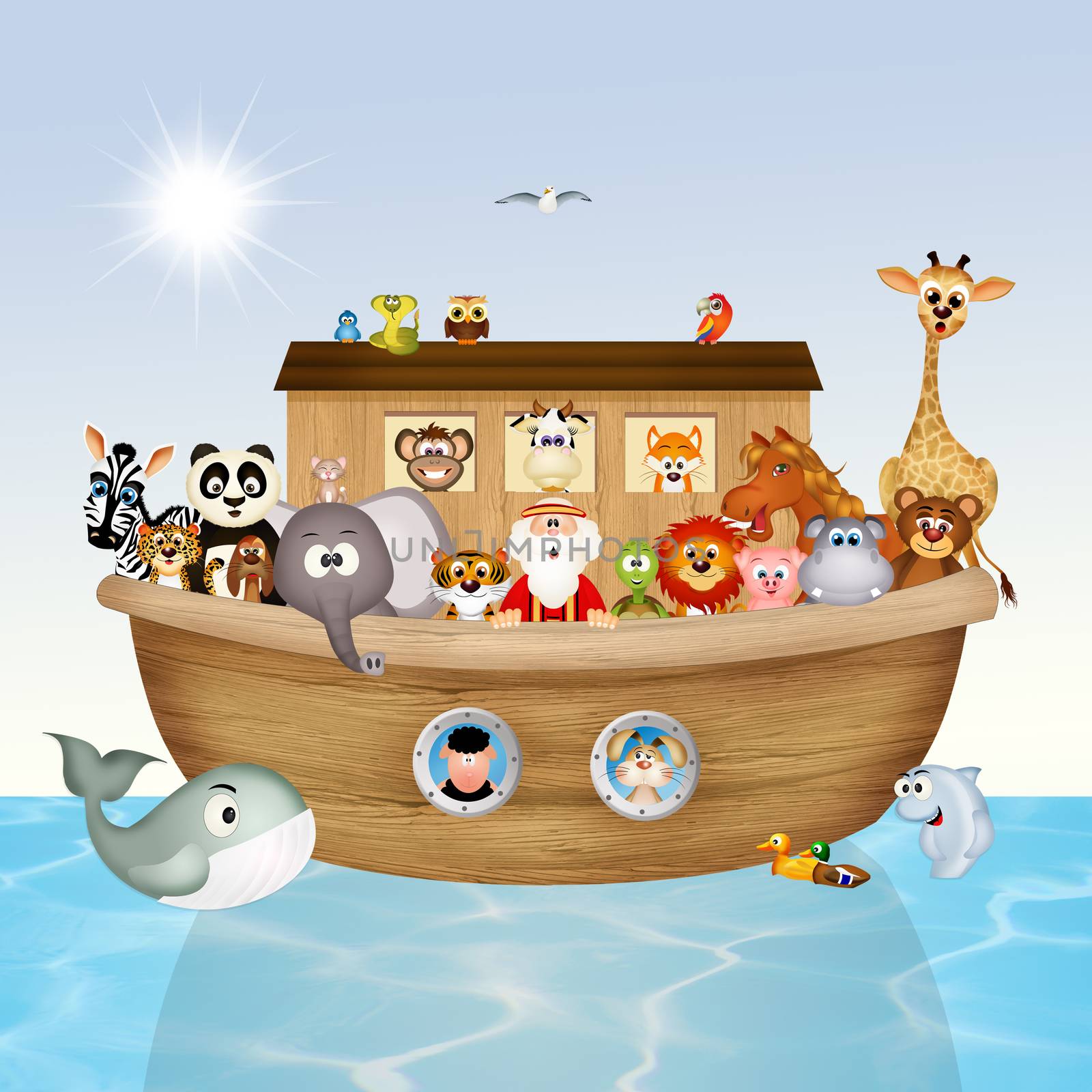 animals on Noah's ark by adrenalina