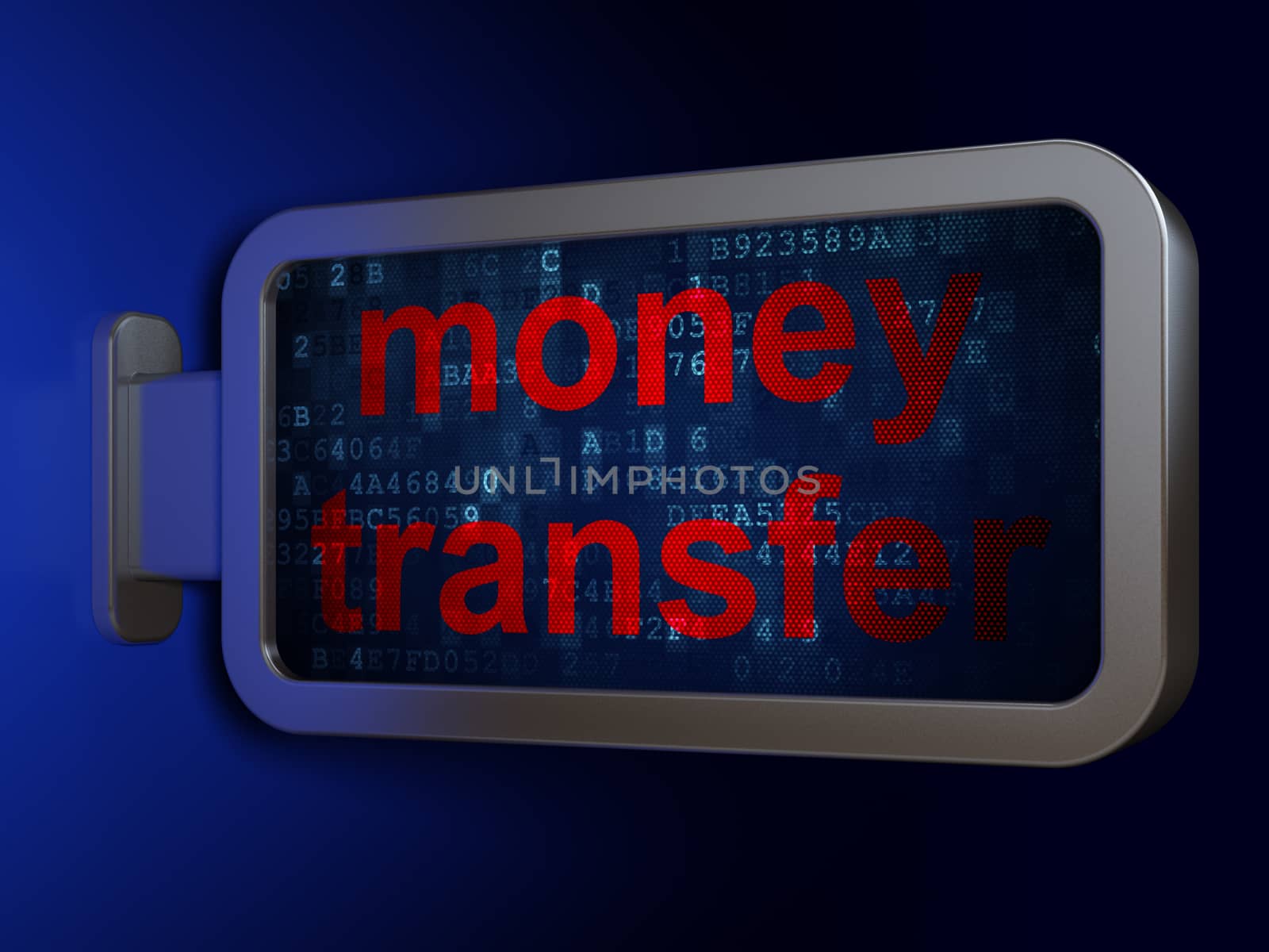 Money concept: Money Transfer on billboard background by maxkabakov