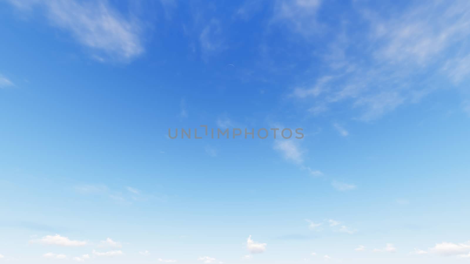 Cloudy blue sky abstract background, blue sky background with tiny clouds, 3d rendering

