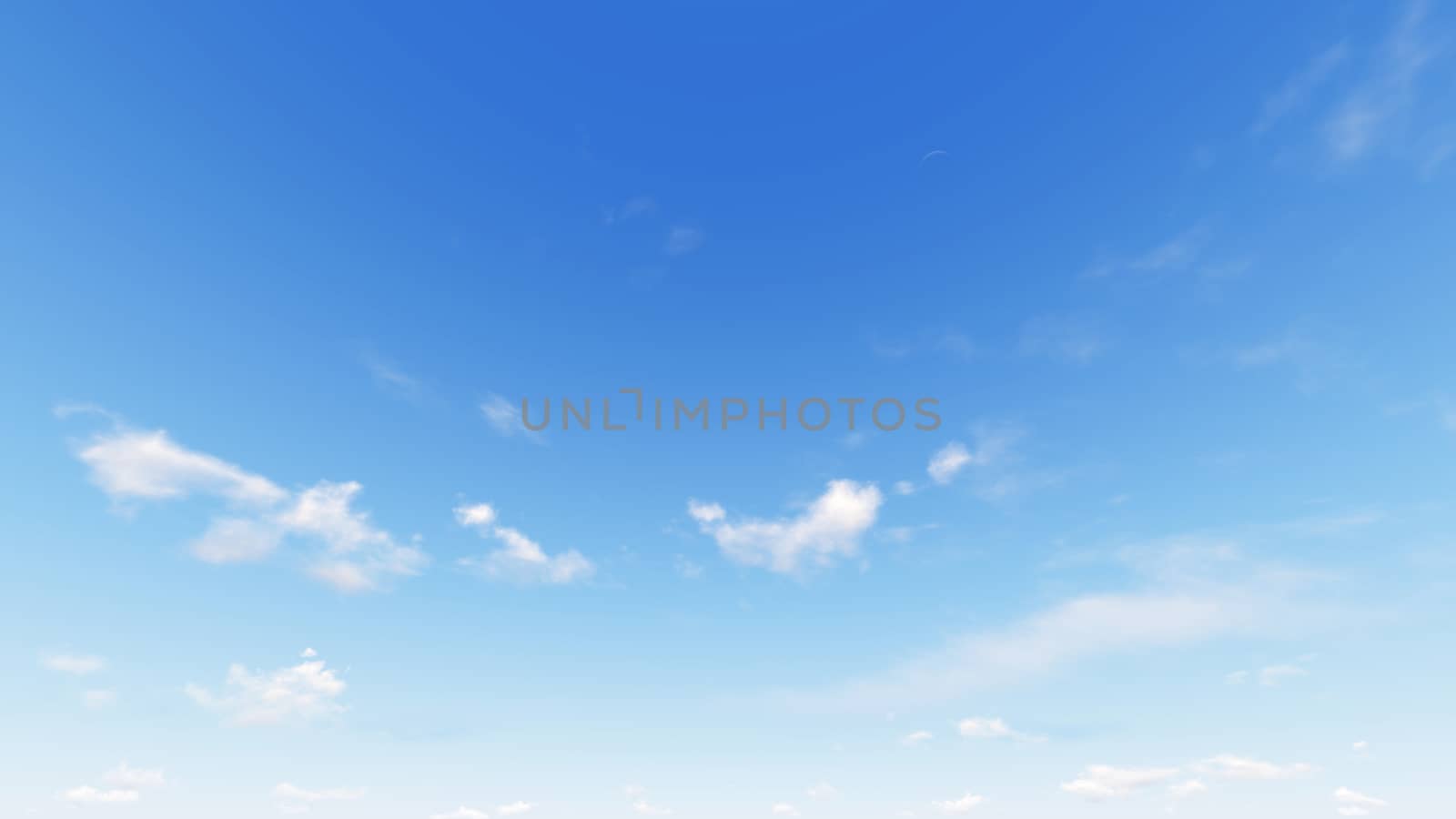 Cloudy blue sky abstract background, blue sky background with tiny clouds, 3d rendering

