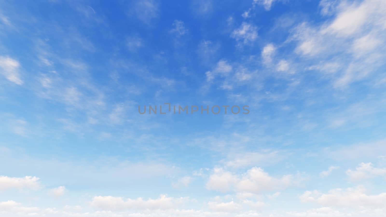 Cloudy blue sky abstract background, blue sky background with tiny clouds, 3d rendering

