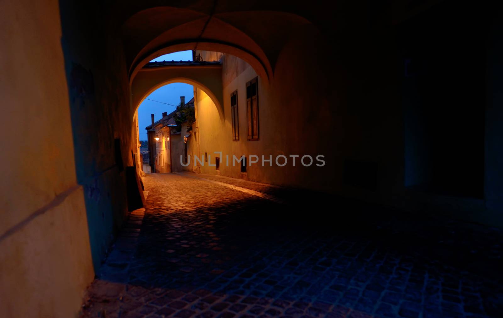 Medieval passage in Sibiu city - Romania