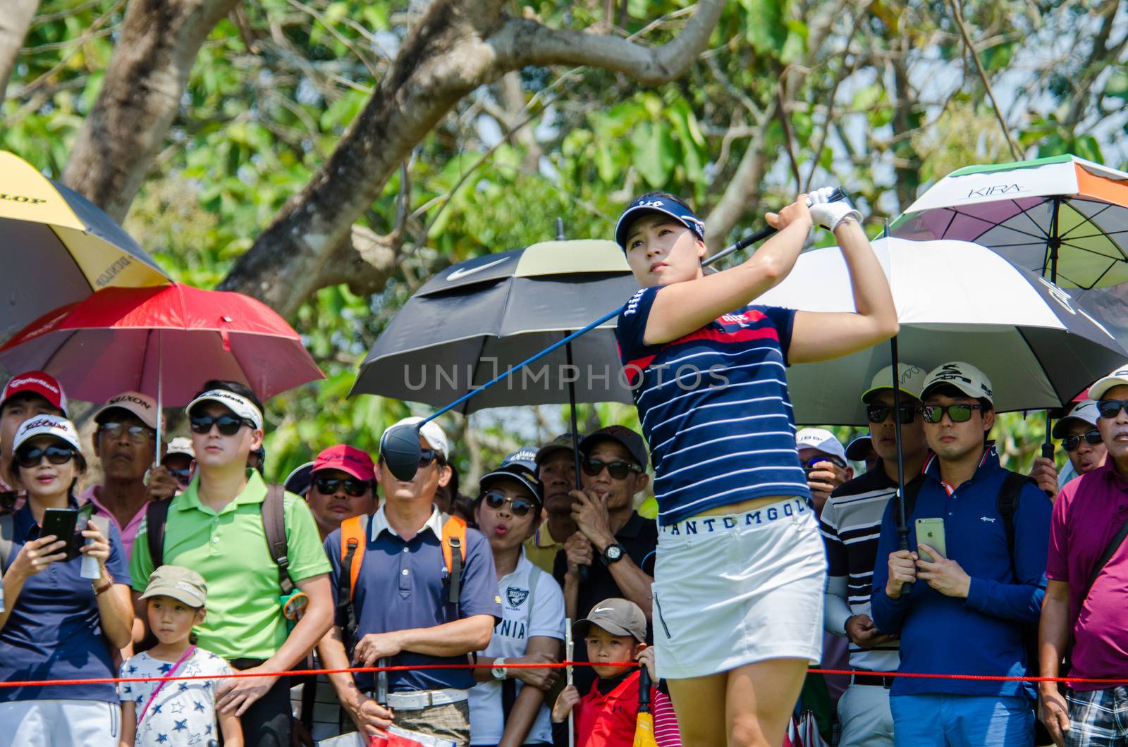 CHONBURI - FEBRUARY 28 : In Gee Chun of South Korea in Honda LPGA Thailand 2016 at Siam Country Club, Pattaya Old Course on February 28, 2016 in Chonburi, Thailand.