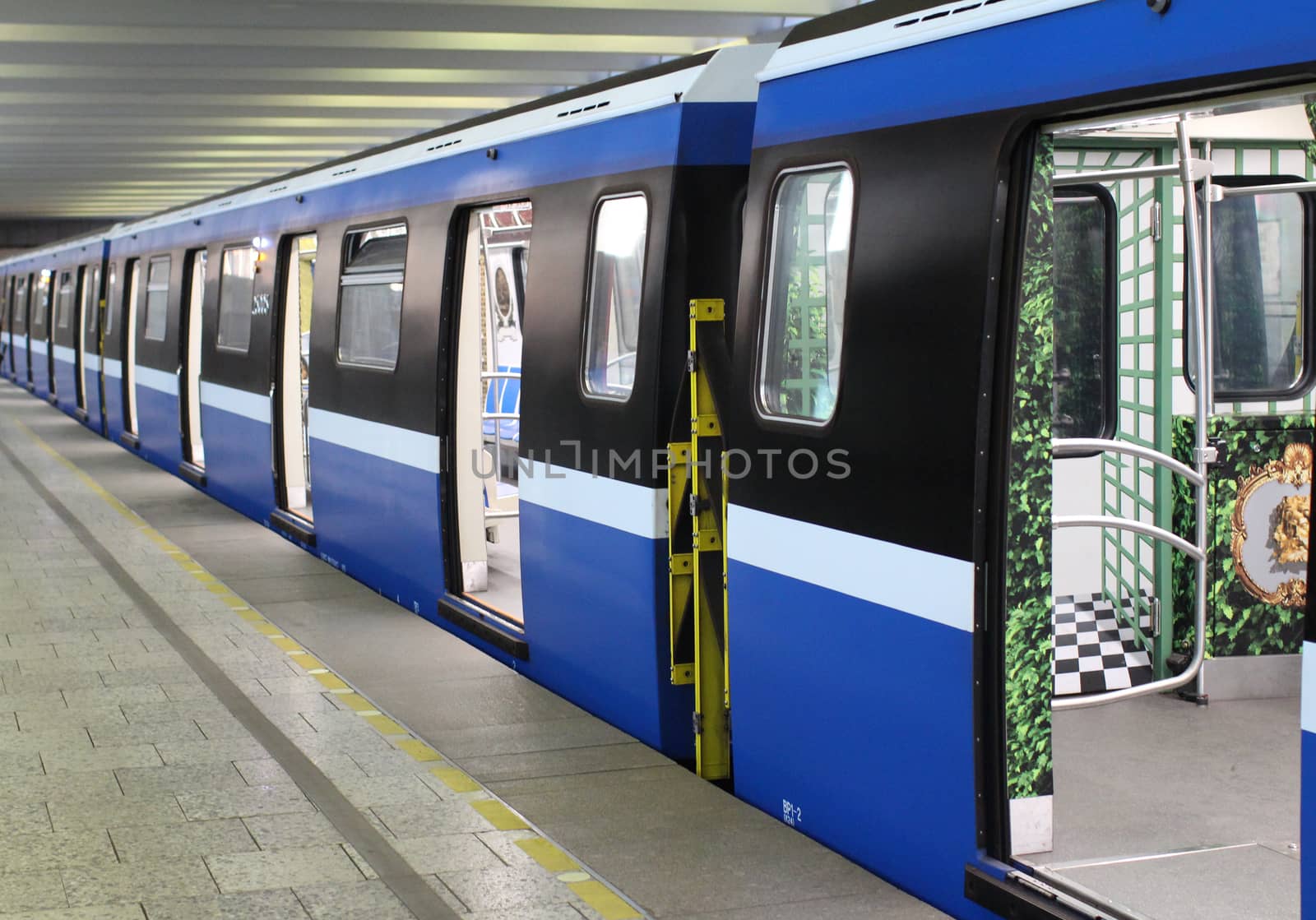 St. Petersburg, Russia, June 1, 2016 subway train