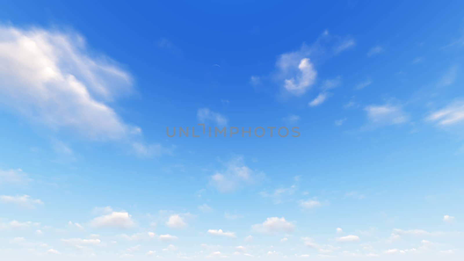 Cloudy blue sky abstract background, blue sky background with tiny clouds, 3d rendering

