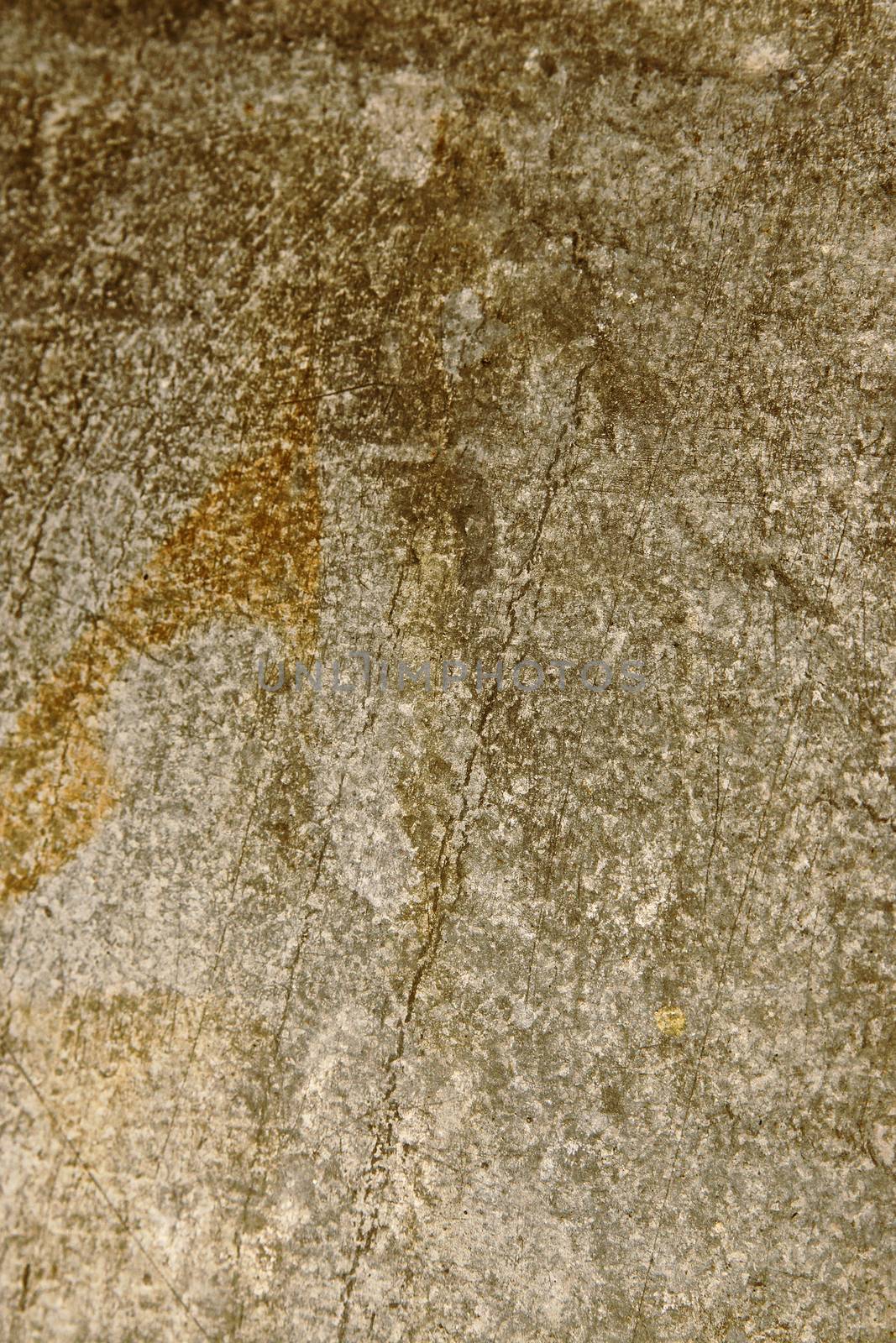 Close up photo of old rusty galvanized iron sheet texture.