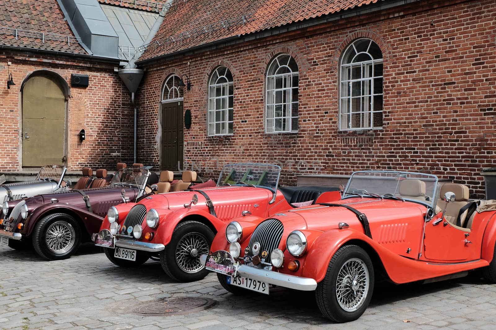 Morgans meet in Old Town of Fredrikstad