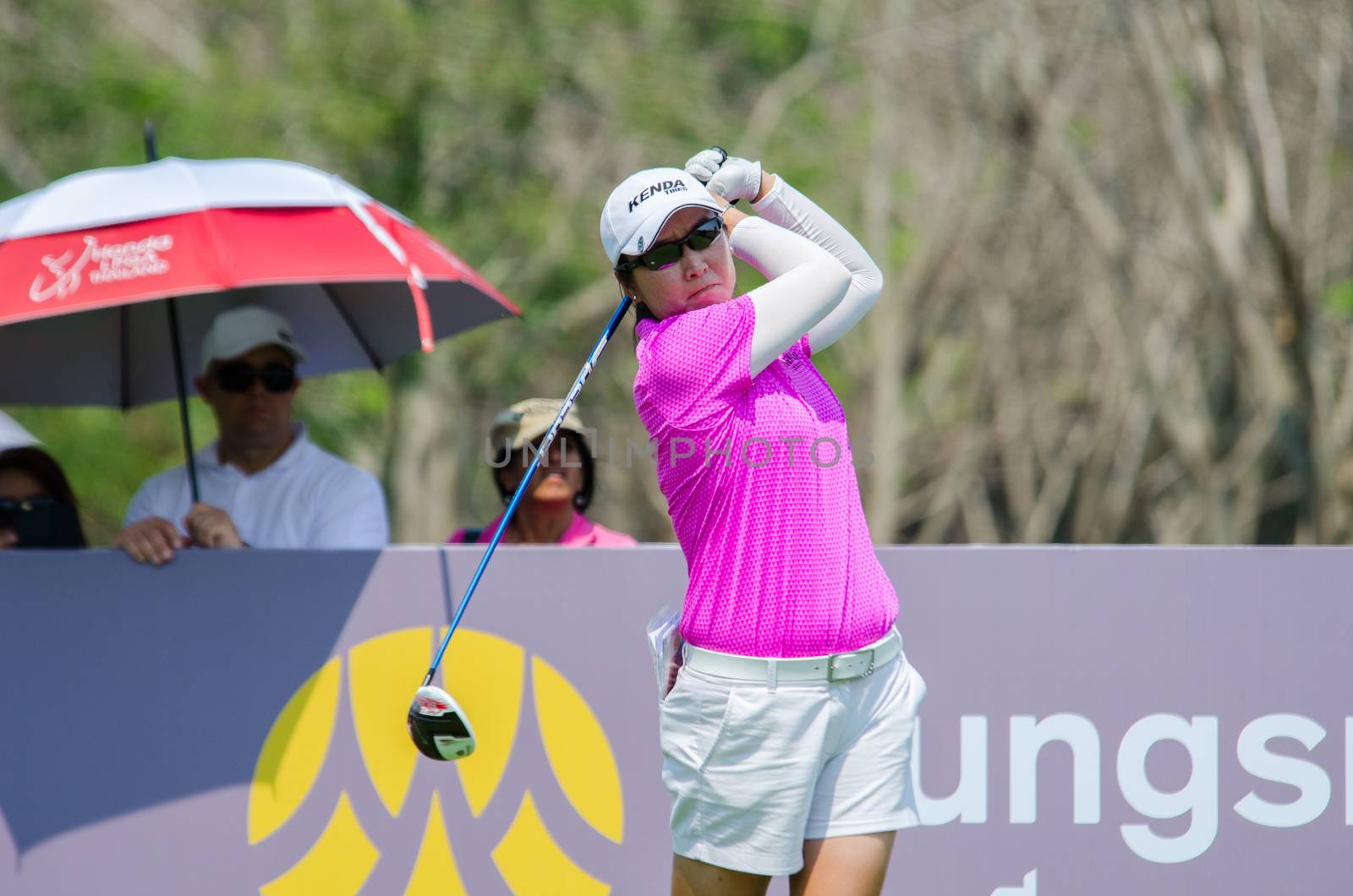 Candie Kung of USA in Honda LPGA Thailand 2016 by chatchai