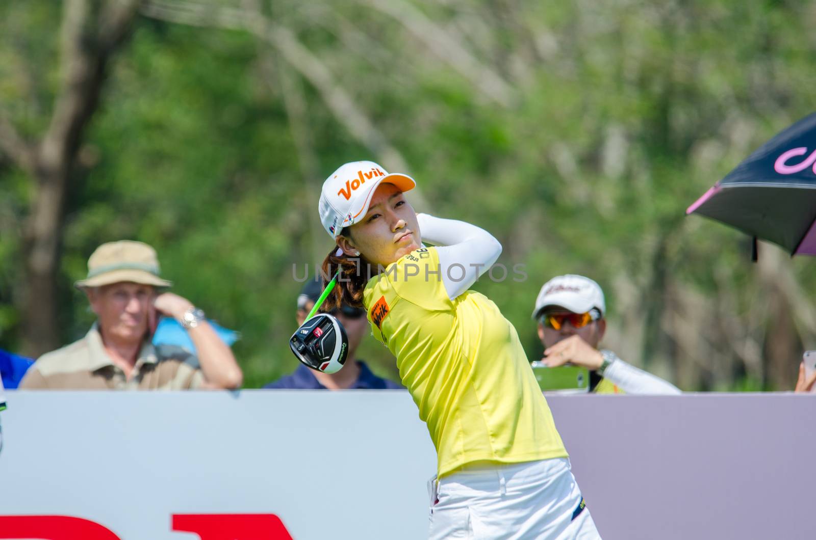 CHONBURI - FEBRUARY 28 : Chella Choi of South Korea in Honda LPGA Thailand 2016 at Siam Country Club, Pattaya Old Course on February 28, 2016 in Chonburi, Thailand.