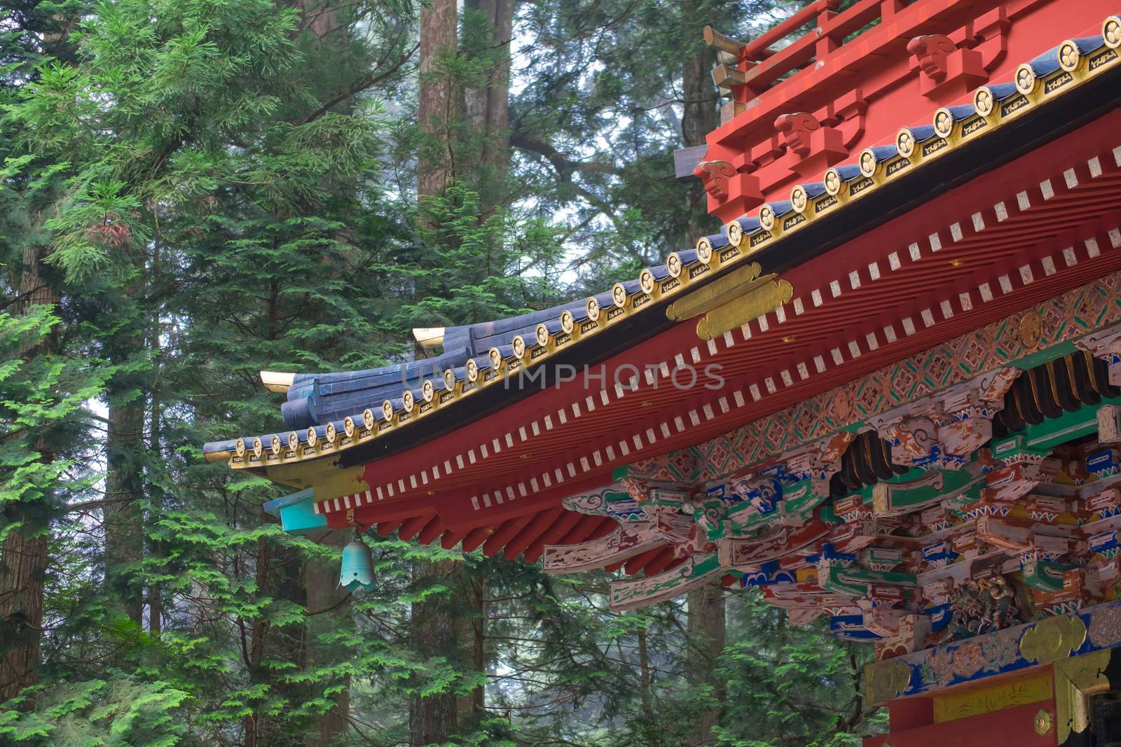 UNESCO World Heritage Site. Pagoda at Tosho-gu shinto shrine,nikko Japan