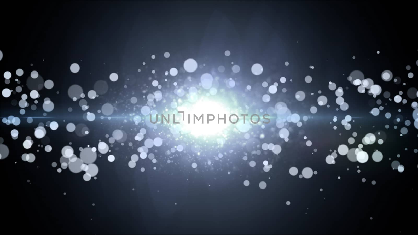 Abstract night bokeh background with defocused lights.