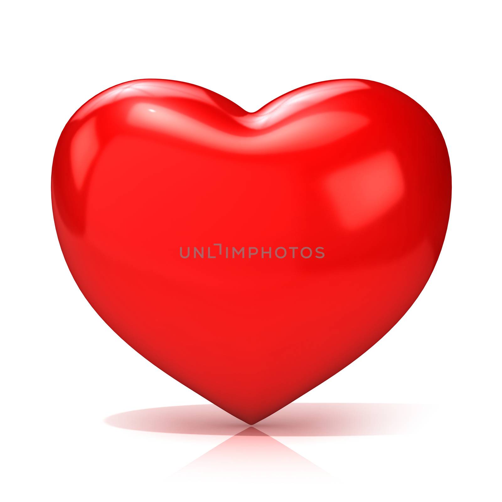 Big red heart. 3D by djmilic