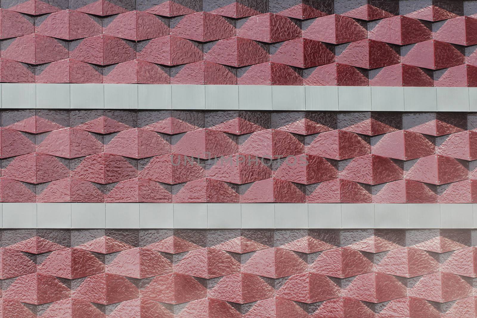 Brick pattern wall of brown color background on the building