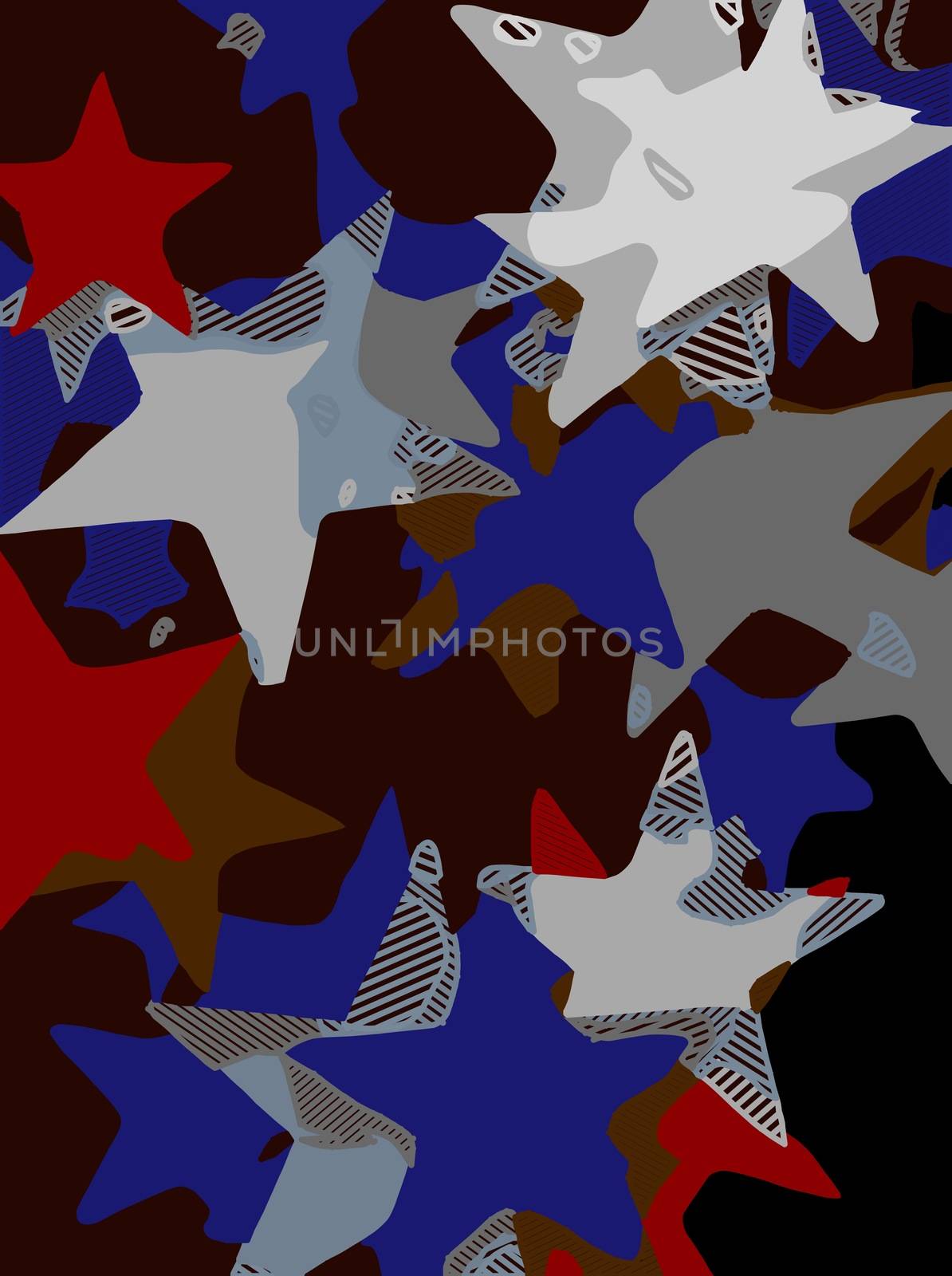 Abstract background full of stars for design and print by skrotov