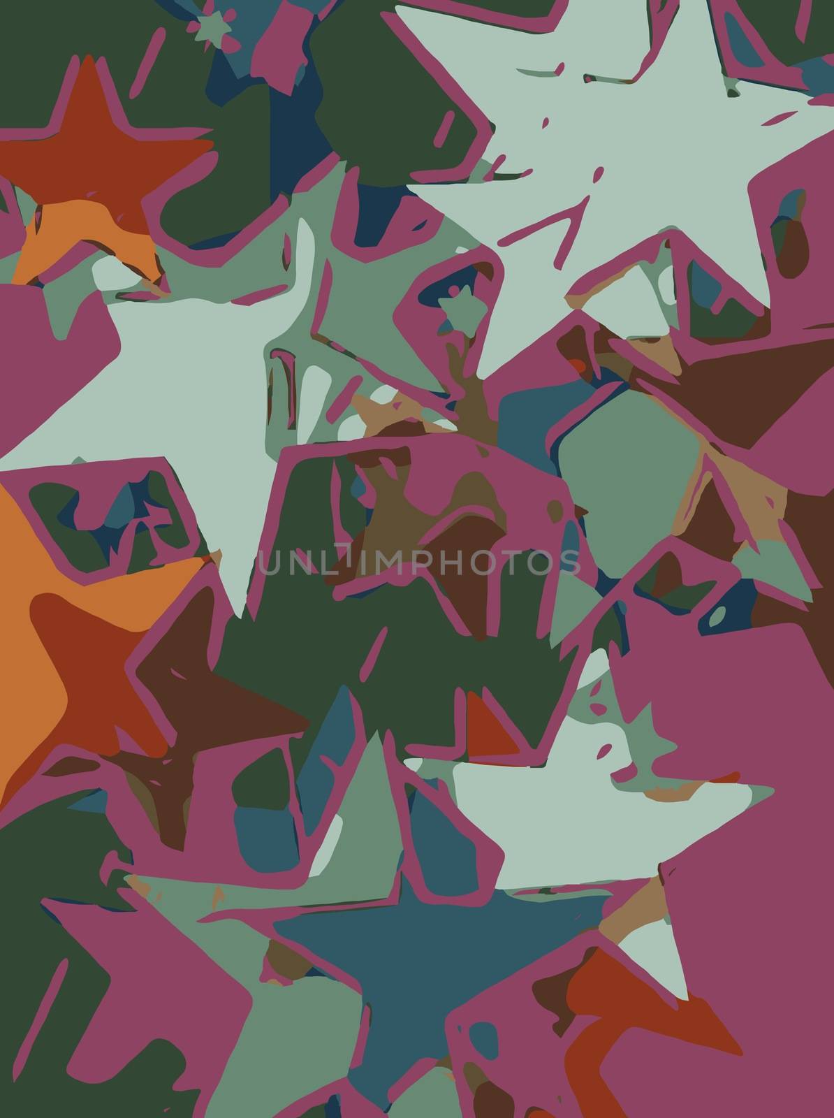 Abstract background full of stars for design and print by skrotov