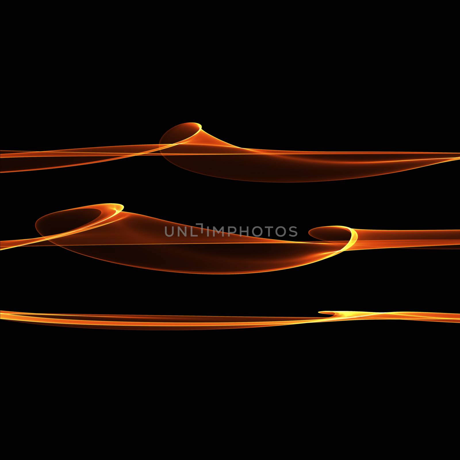 Set of abstract red smoke fire brushes over black background. Wavy elegant collection elements for your design and art.