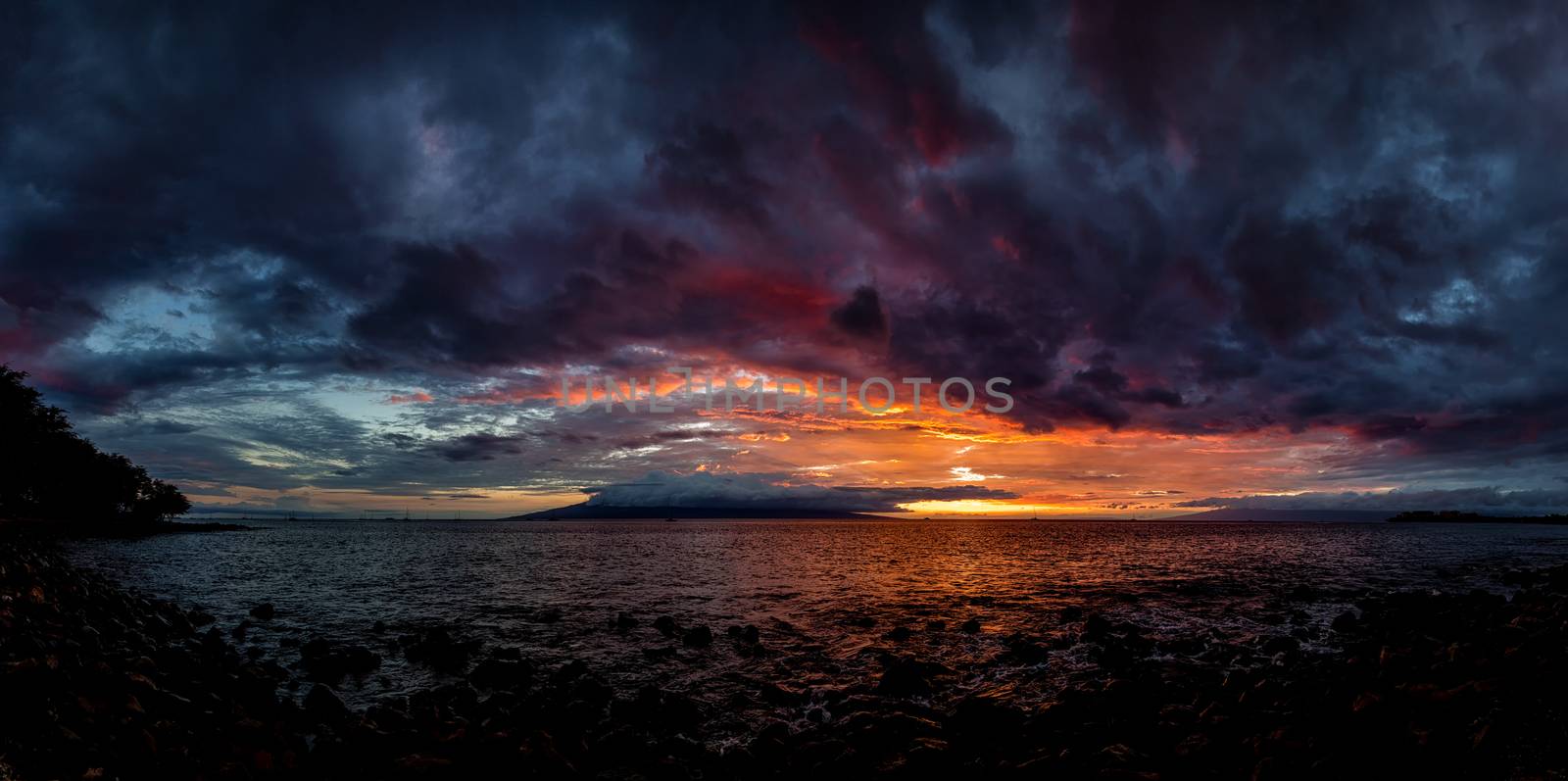 Sunset at a Rocky Beach by backyard_photography