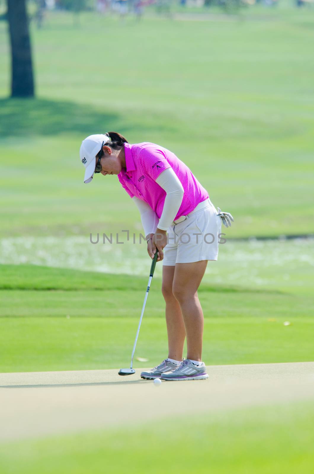 Candie Kung of USA in Honda LPGA Thailand 2016 by chatchai