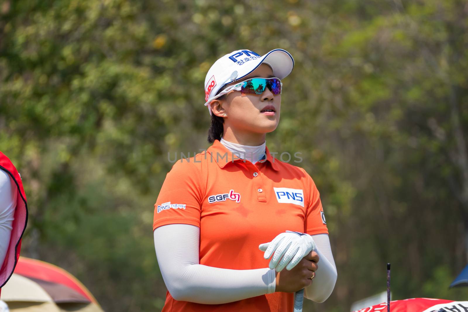 CHONBURI - FEBRUARY 28 : Amy Yang of South Korea in Honda LPGA Thailand 2016 at Siam Country Club, Pattaya Old Course on February 28, 2016 in Chonburi, Thailand.