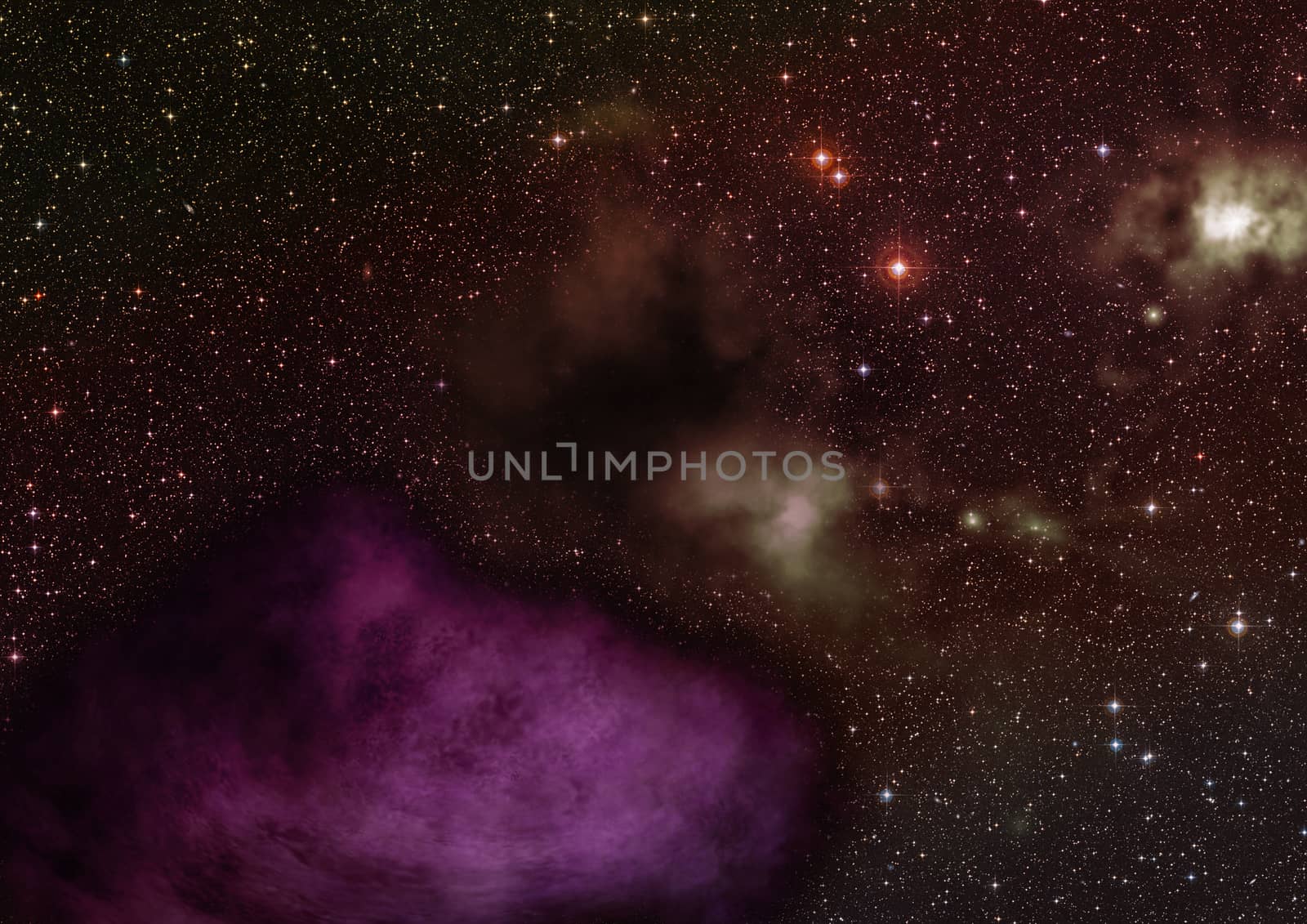 Star field in space a nebulae and a gas congestion. "Elements of this image furnished by NASA".