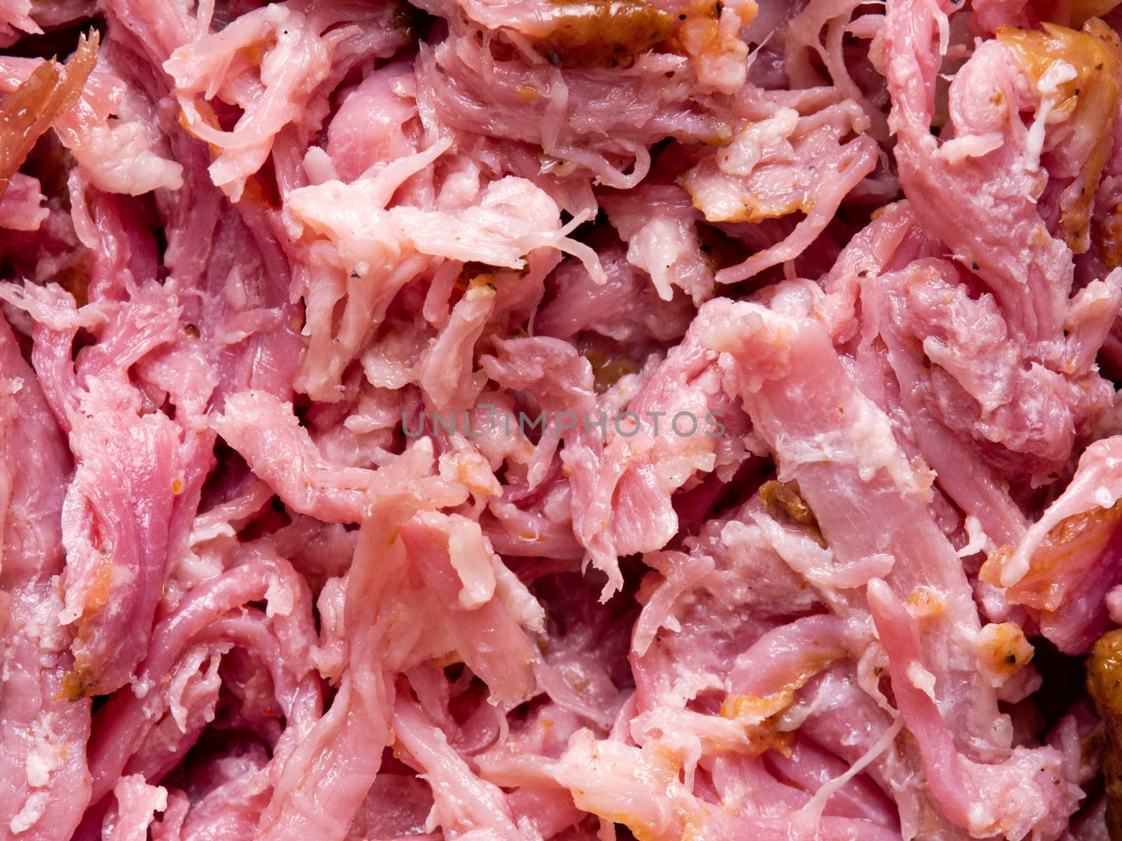 close up of american pull pork food background