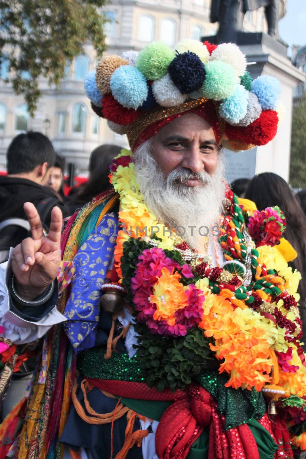 London, UK. 16th October, 2016. The Mayor of London Festival Of Dewali performers and scenes at Trafalgar Square