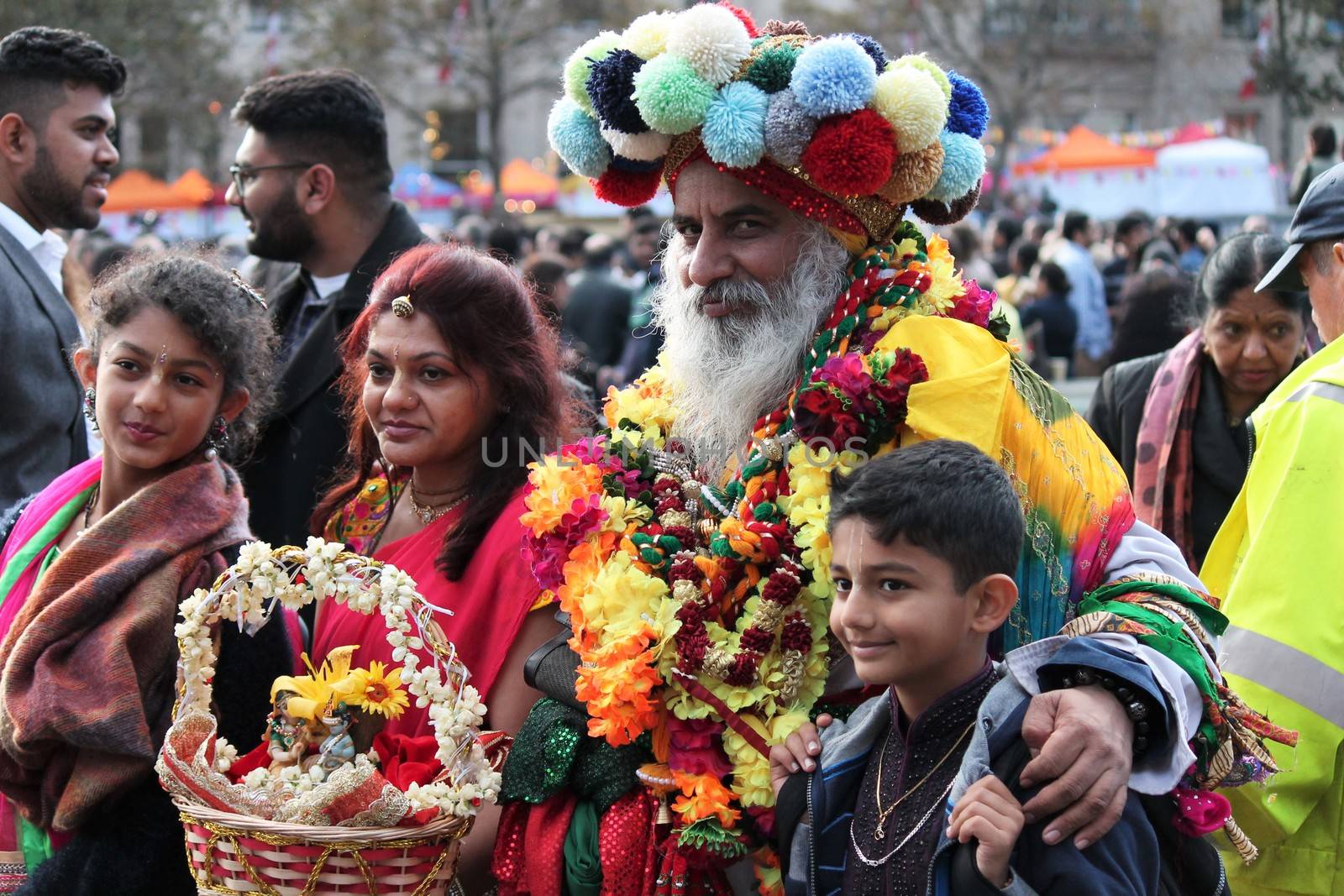 London, UK. 16th October, 2016. The Mayor of London Festival Of Dewali performers and scenes at Trafalgar Square