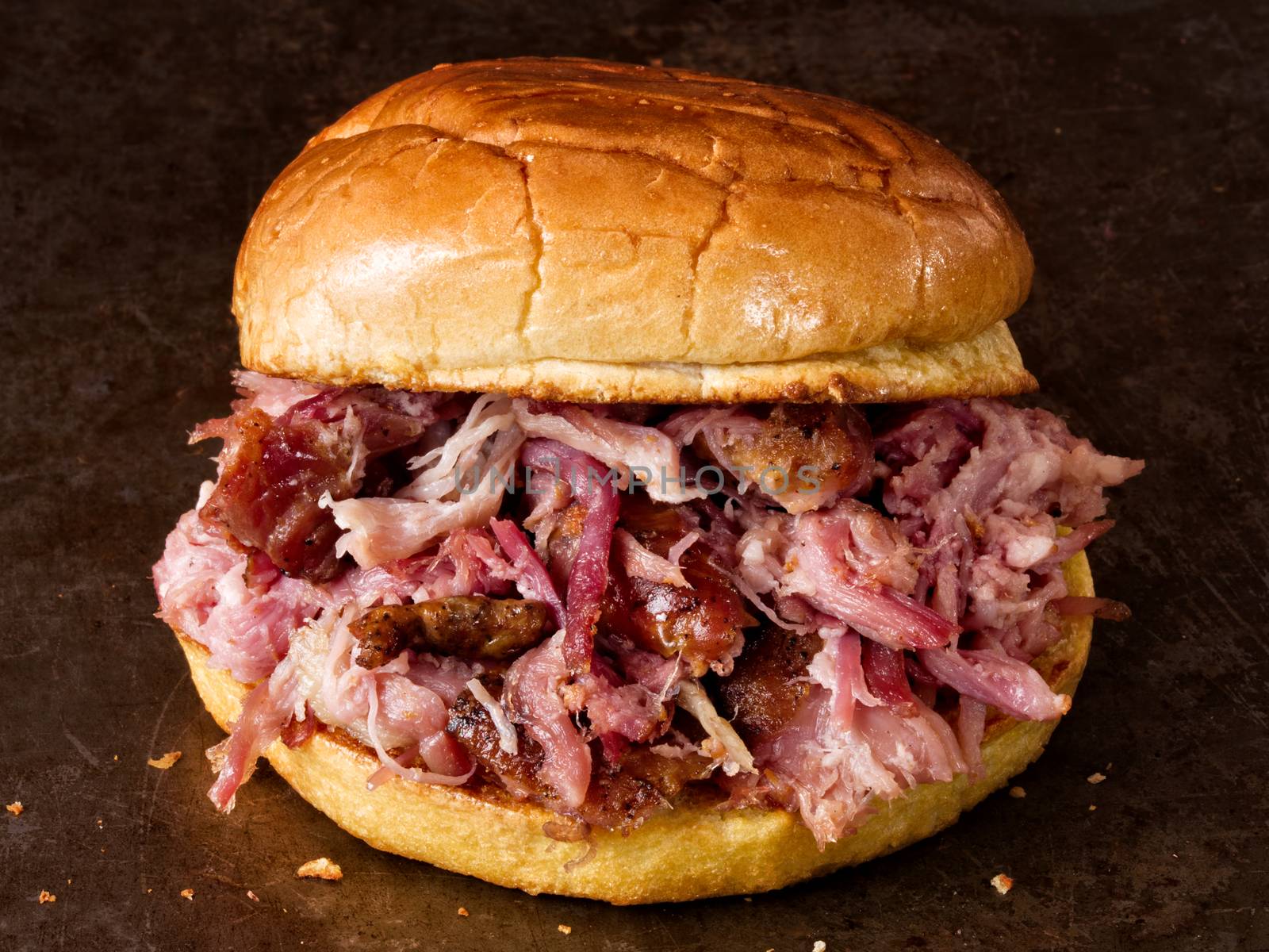 rustic american pulled pork sandwich by zkruger