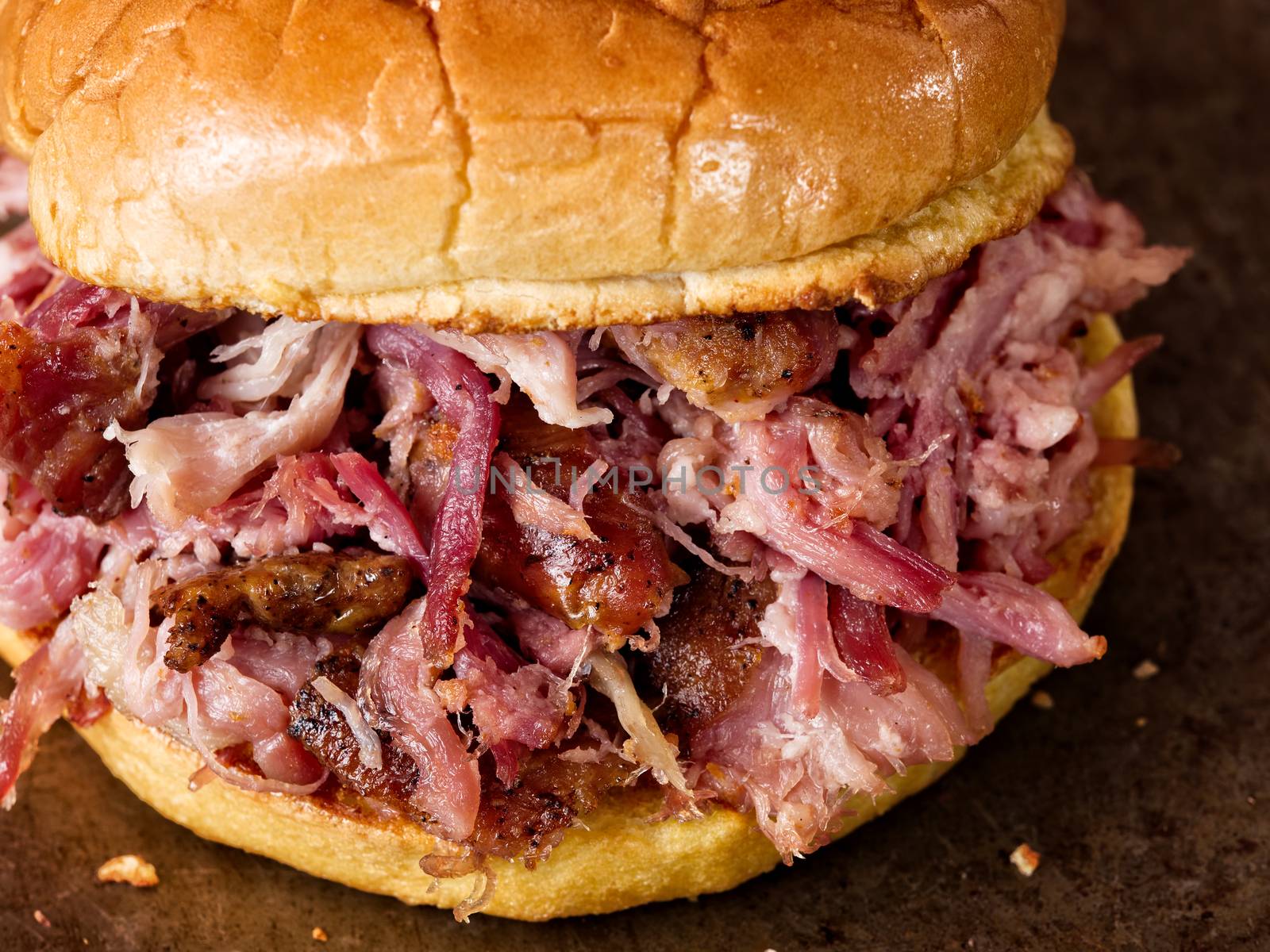 rustic american pulled pork sandwich by zkruger