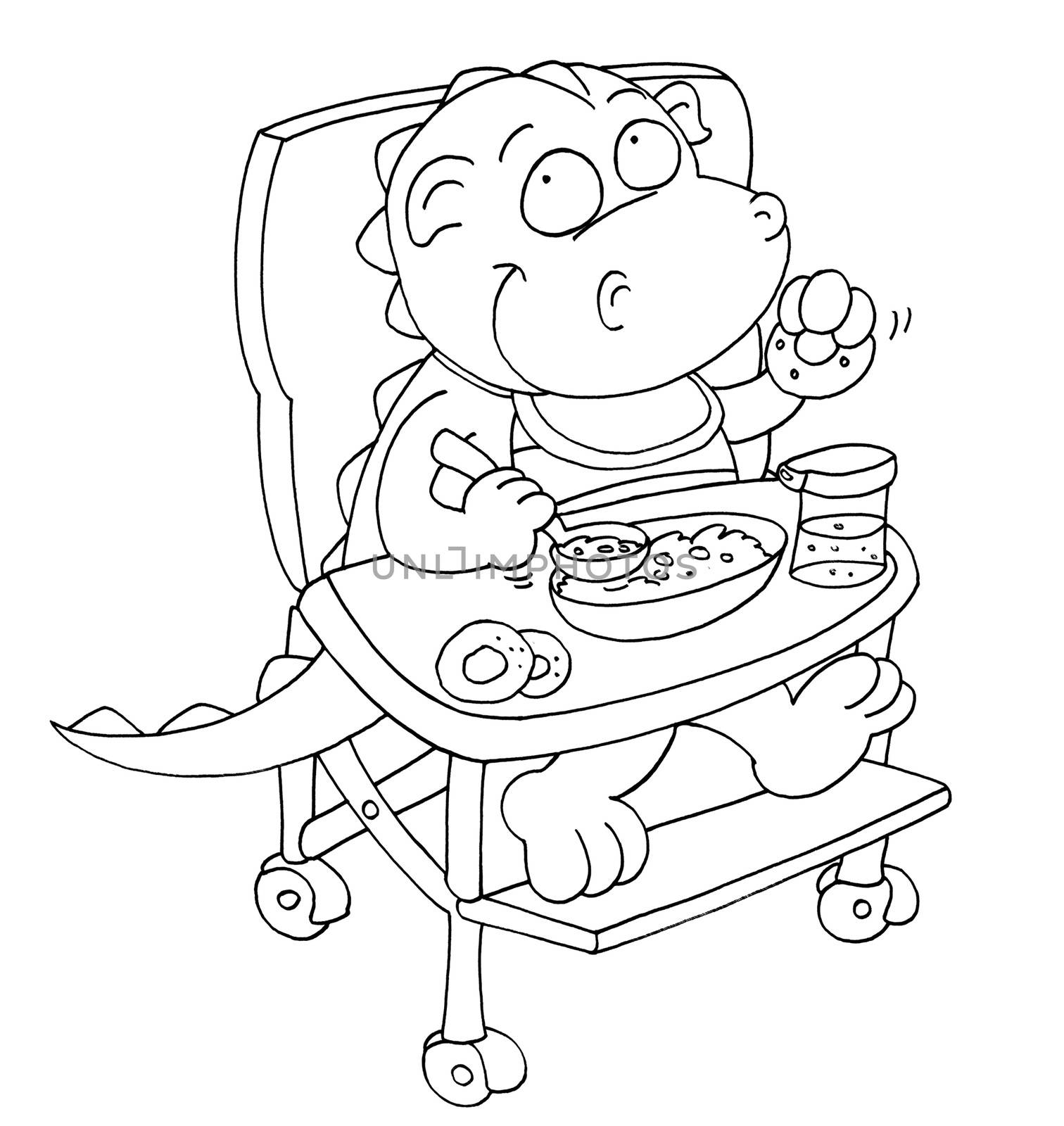 The dragon he eats