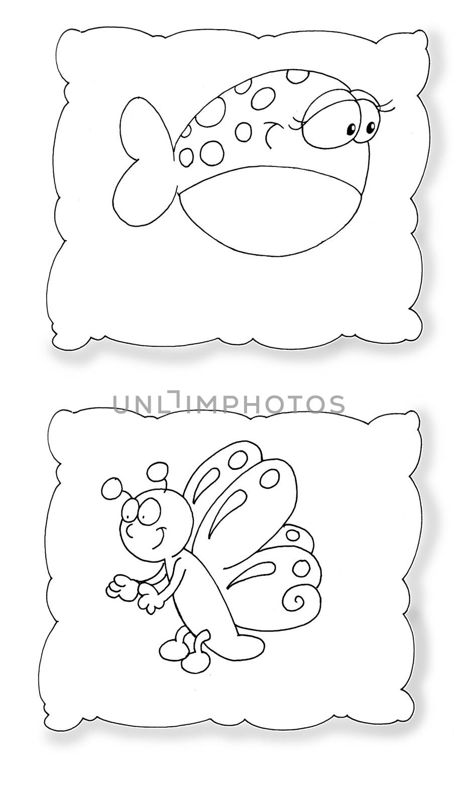 Fish with butterfly