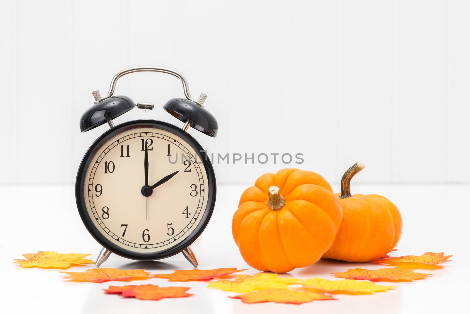 Clock in Autumn Theme by billberryphotography